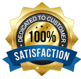 100% Dedicated to Customer Satisfaction Seal
